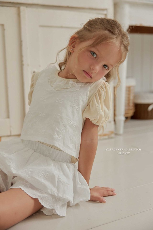 Melikey - Korean Children Fashion - #kidsshorts - Nana Frill Vest - 3