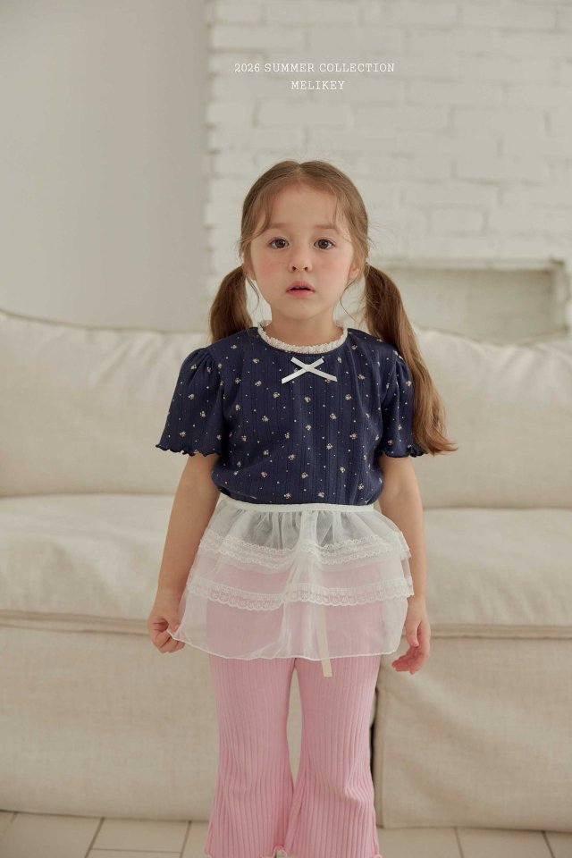 Melikey - Korean Children Fashion - #kidsstore - May Flower Tee - 7