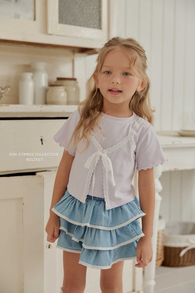 Melikey - Korean Children Fashion - #kidsstore - Layered Tee - 3