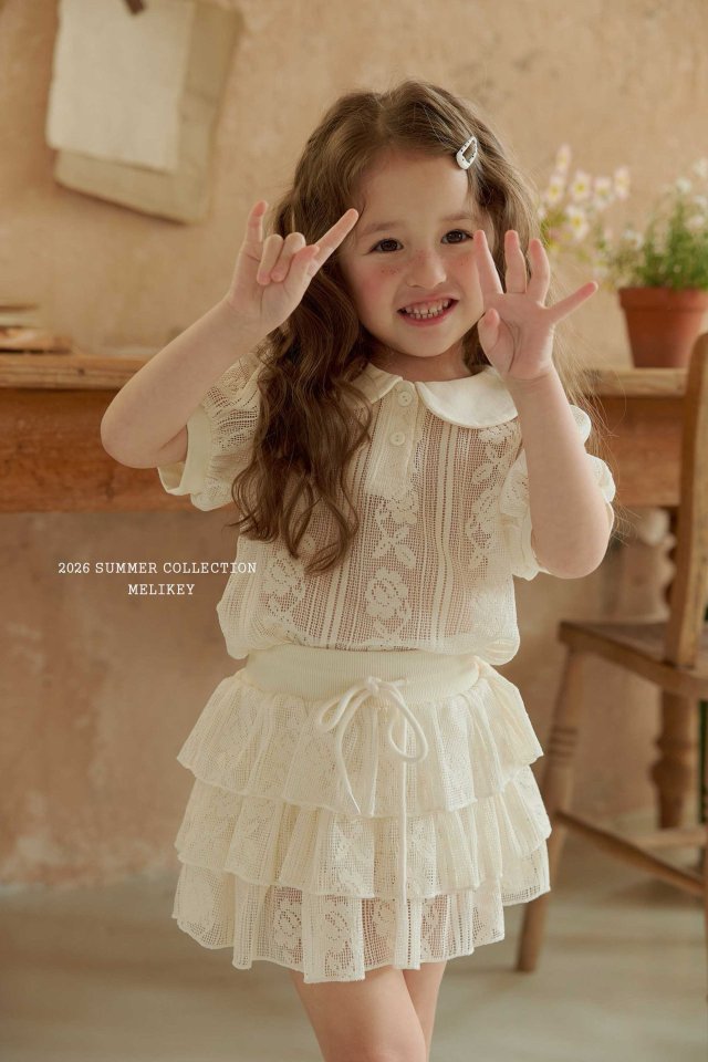 Melikey - Korean Children Fashion - #kidsstore - Summer Collar Tee - 10
