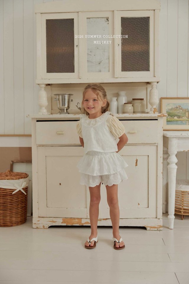Melikey - Korean Children Fashion - #kidsshorts - Nana Frill Vest - 4