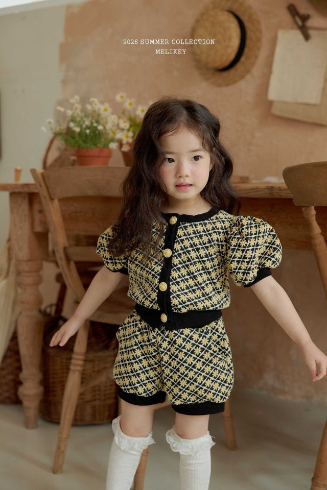 Melikey - Korean Children Fashion - #kidzfashiontrend - Rika Flower Puff Cardigan - 3