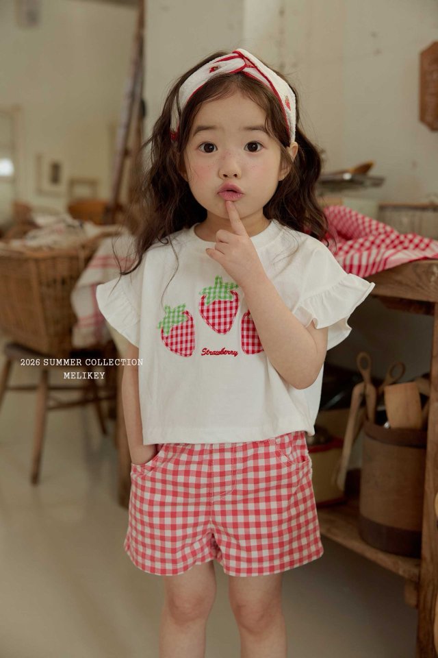 Melikey - Korean Children Fashion - #kidzfashiontrend - Strawberry Patch Tee - 11