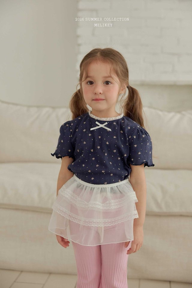 Melikey - Korean Children Fashion - #kidzfashiontrend - May Flower Tee - 8