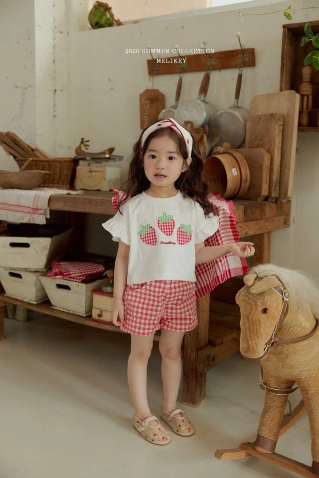 Melikey - Korean Children Fashion - #kidzfashiontrend - Check Heart Pants - 5