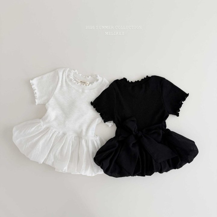 Melikey - Korean Children Fashion - #kidzfashiontrend - Puffy Ribbon Tee