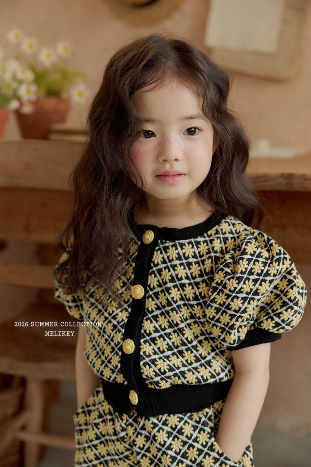 Melikey - Korean Children Fashion - #littlefashionista - Rika Flower Puff Cardigan - 5
