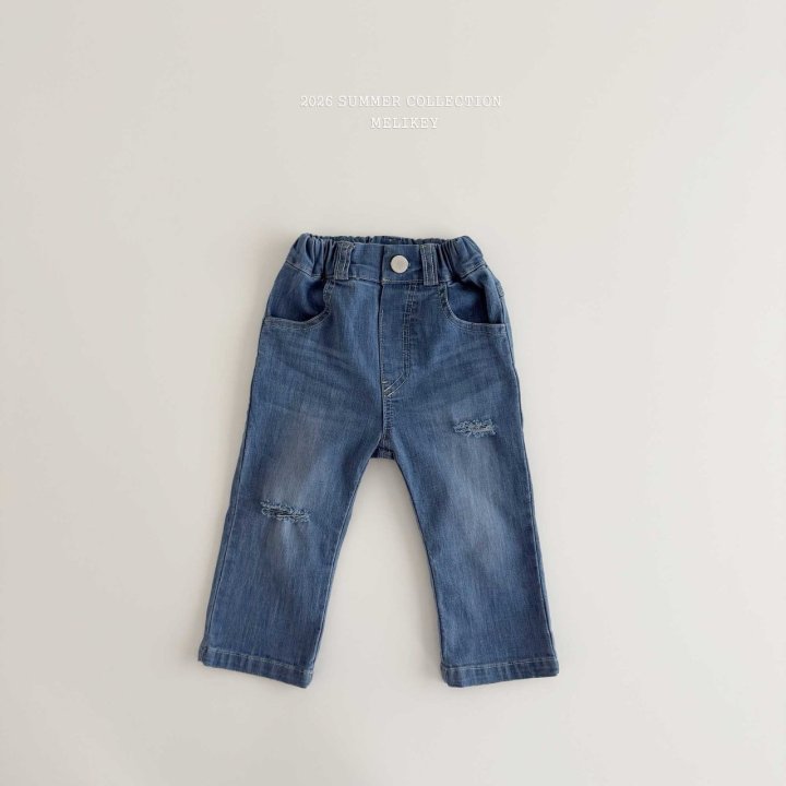 Melikey - Korean Children Fashion - #littlefashionista - Capri Denim Pants