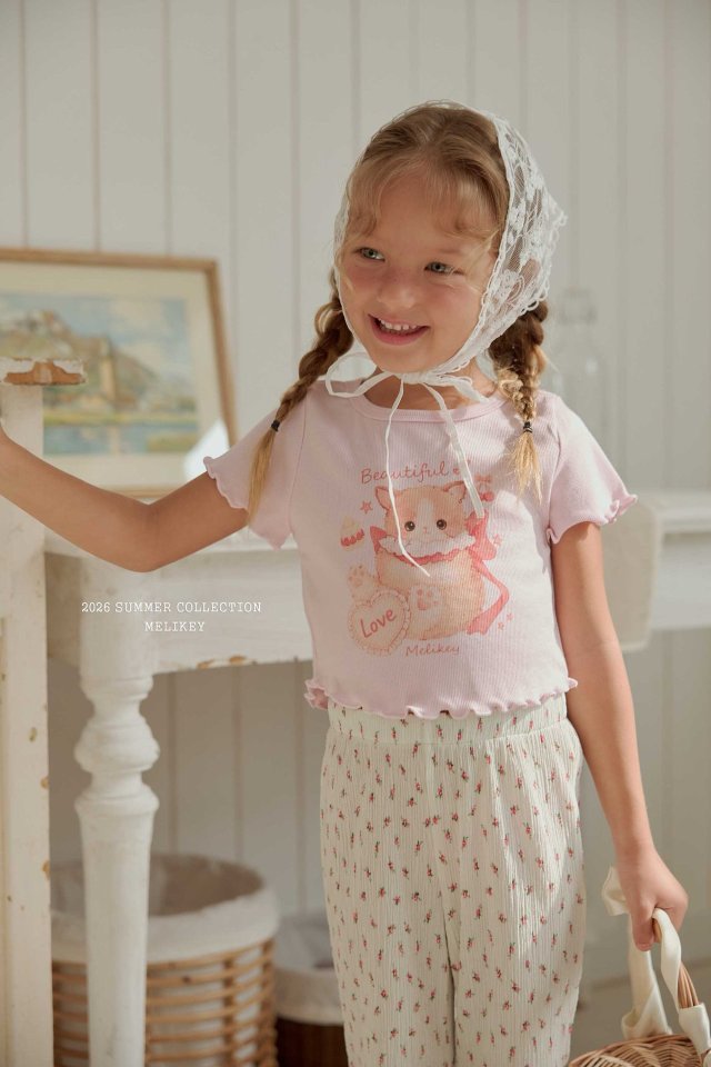 Melikey - Korean Children Fashion - #littlefashionista - Love Kitty Tee - 11