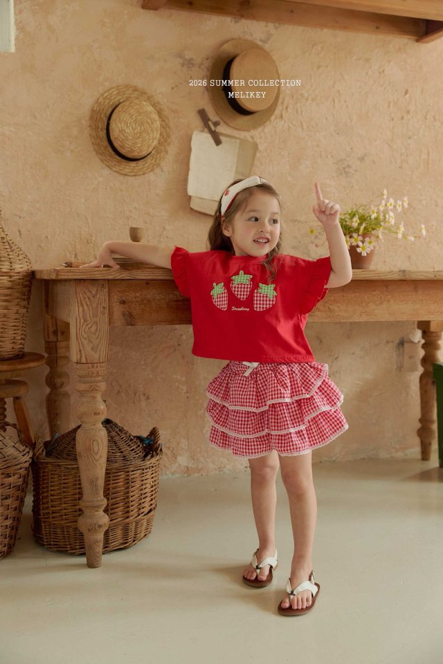 Melikey - Korean Children Fashion - #magicofchildhood - Check Cancan Pants - 3