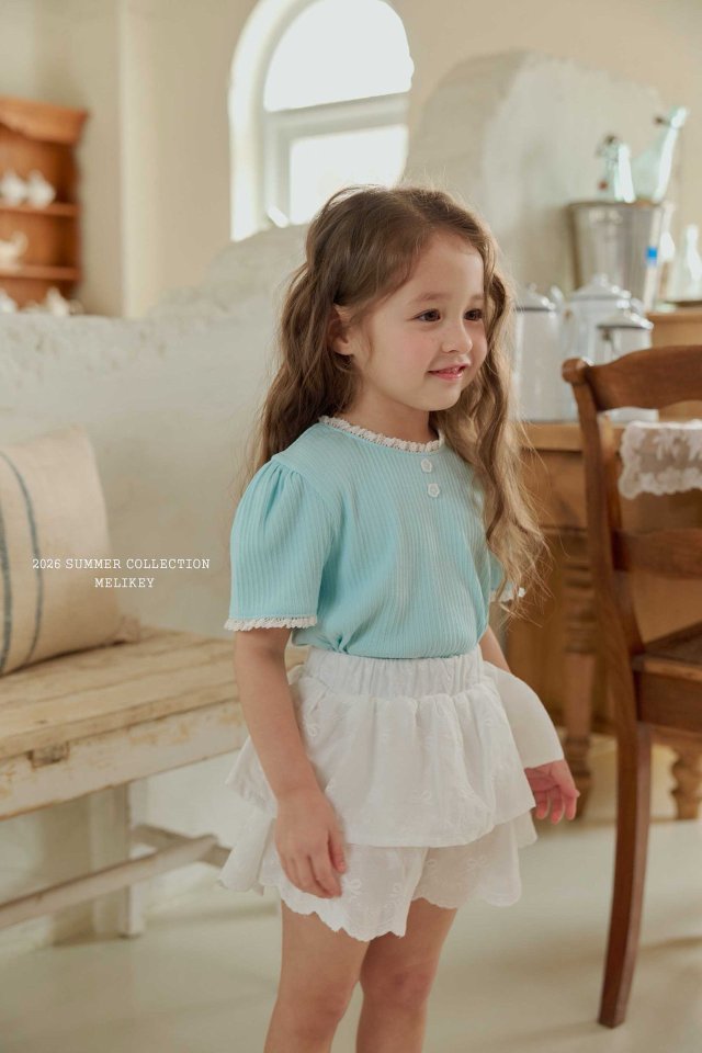 Melikey - Korean Children Fashion - #magicofchildhood - Soft Lace Tee - 9