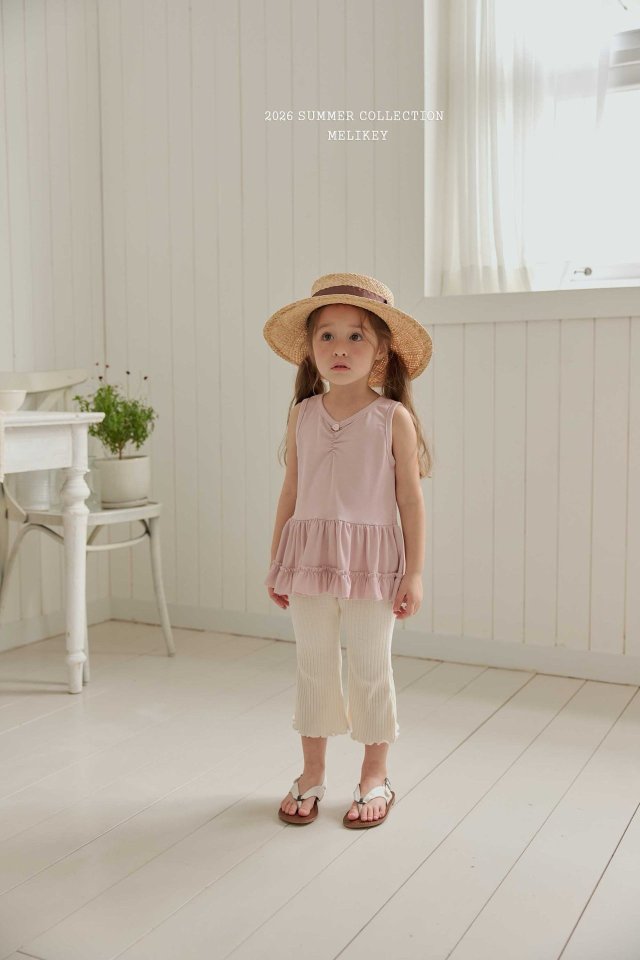 Melikey - Korean Children Fashion - #magicofchildhood - Rose Frill Sleeveless - 5