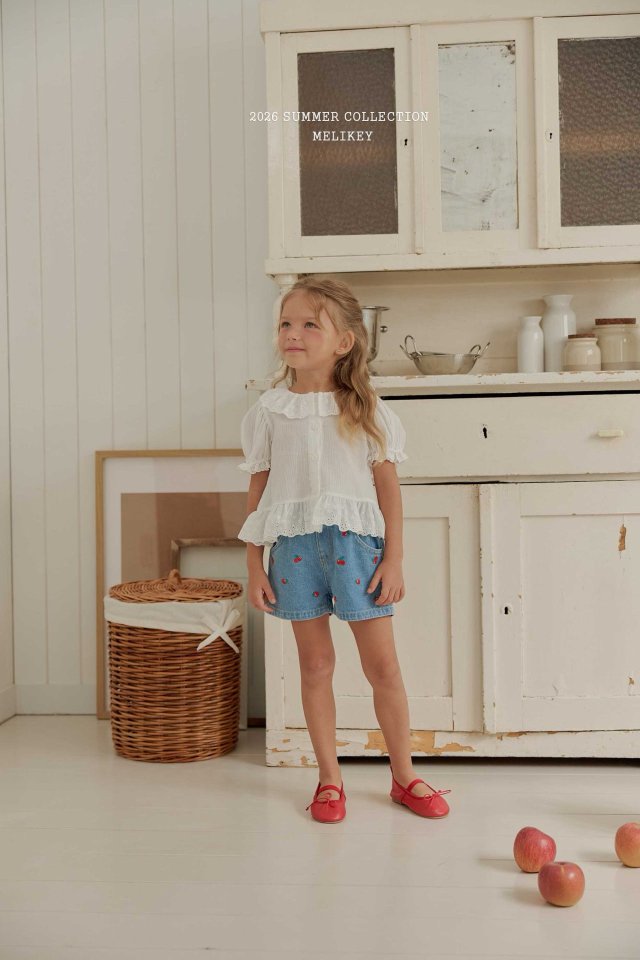 Melikey - Korean Children Fashion - #minifashionista - Natural Puff Blouse - 6