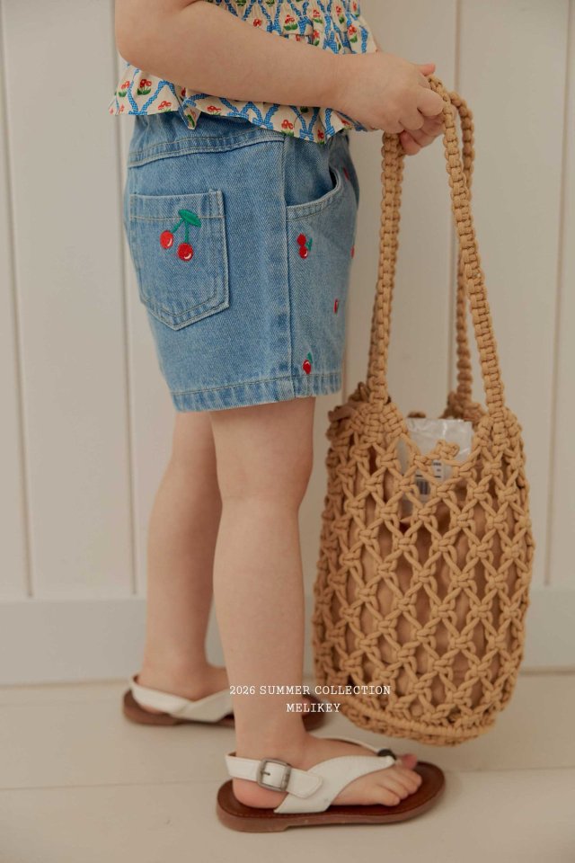 Melikey - Korean Children Fashion - #minifashionista - Mini Cherry Shorts