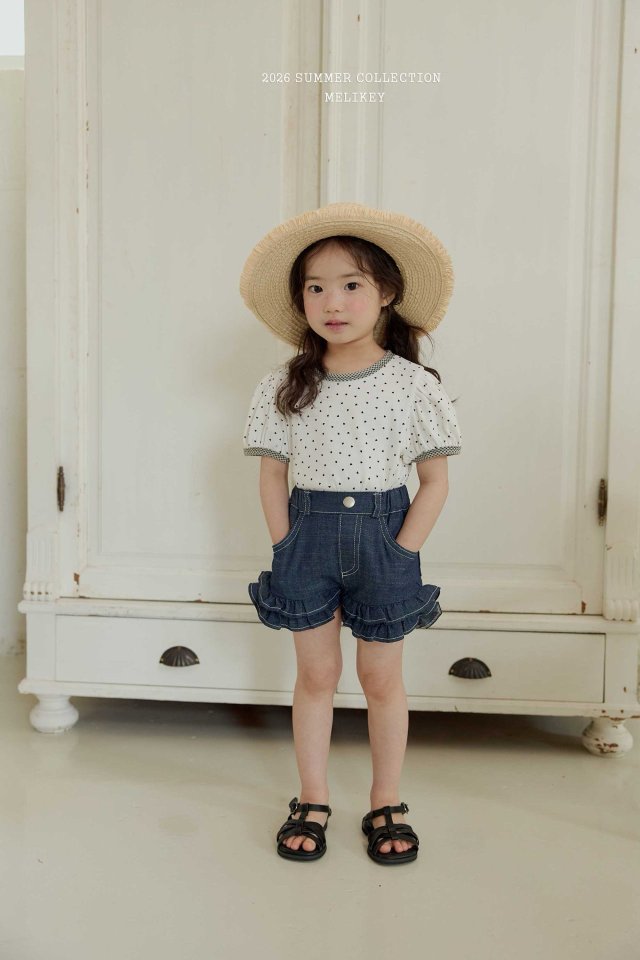 Melikey - Korean Children Fashion - #minifashionista - Mini Heart Puff Tee - 8