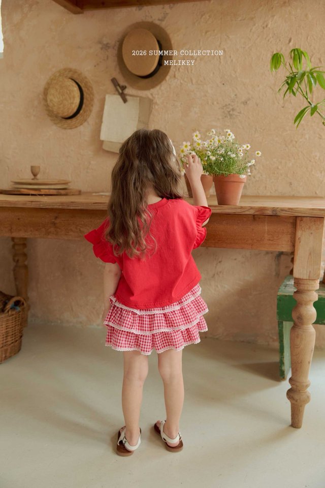 Melikey - Korean Children Fashion - #prettylittlegirls - Check Cancan Pants - 5