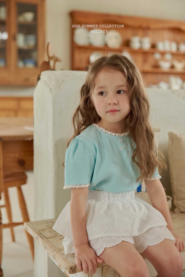 Melikey - Korean Children Fashion - #prettylittlegirls - Soft Lace Tee - 11