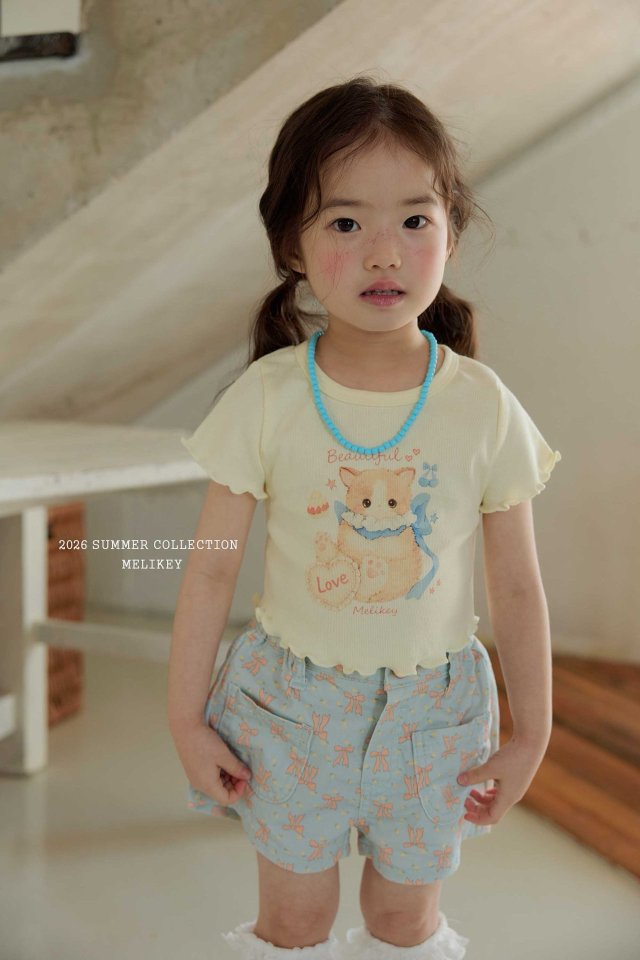 Melikey - Korean Children Fashion - #prettylittlegirls - Color Ribbon Shorts - 8