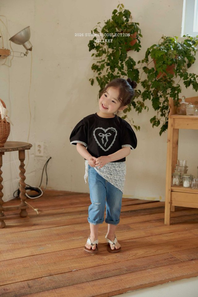 Melikey - Korean Children Fashion - #stylishchildhood - Capri Denim Pants - 7
