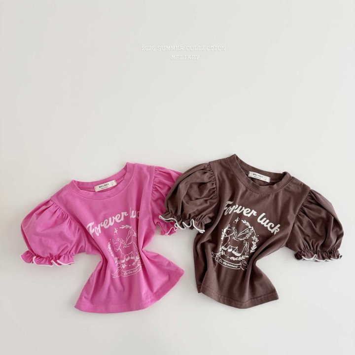 Melikey - Korean Children Fashion - #stylishchildhood - Pony Puff Tee