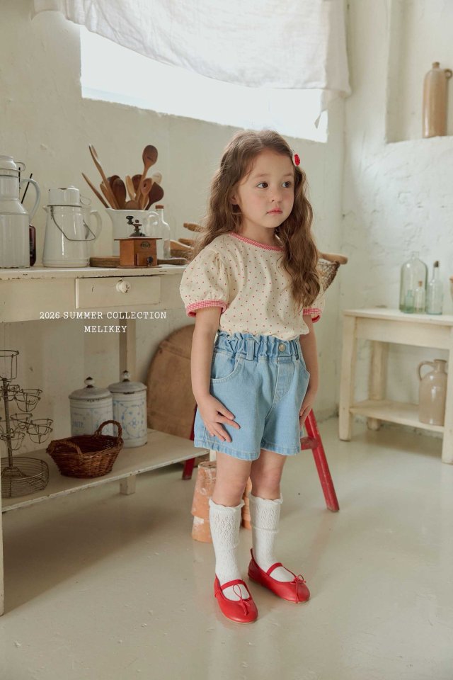 Melikey - Korean Children Fashion - #stylishchildhood - Mini Heart Puff Tee - 12