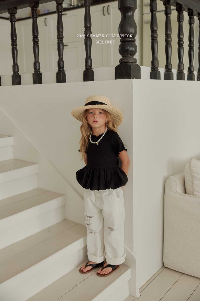 Melikey - Korean Children Fashion - #stylishchildhood - Puffy Ribbon Tee - 9