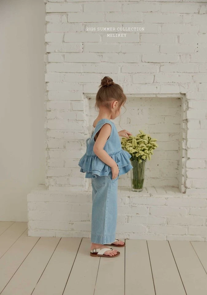 Melikey - Korean Children Fashion - #toddlerclothing - Cropped Wild Pants - 3