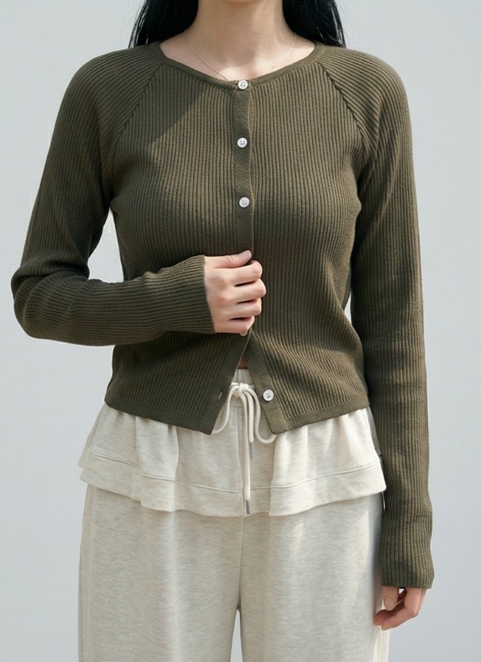 Merry J - Korean Women Fashion - #momslook - Soft Button Knit - 3
