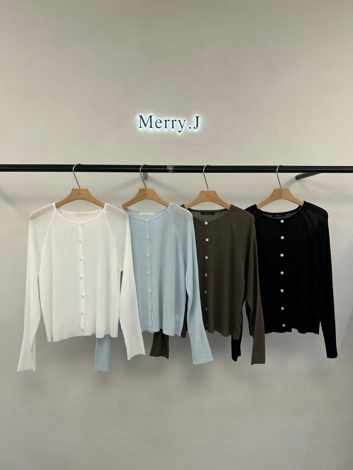 Merry J - Korean Women Fashion - #momslook - Soft Button Knit - 5