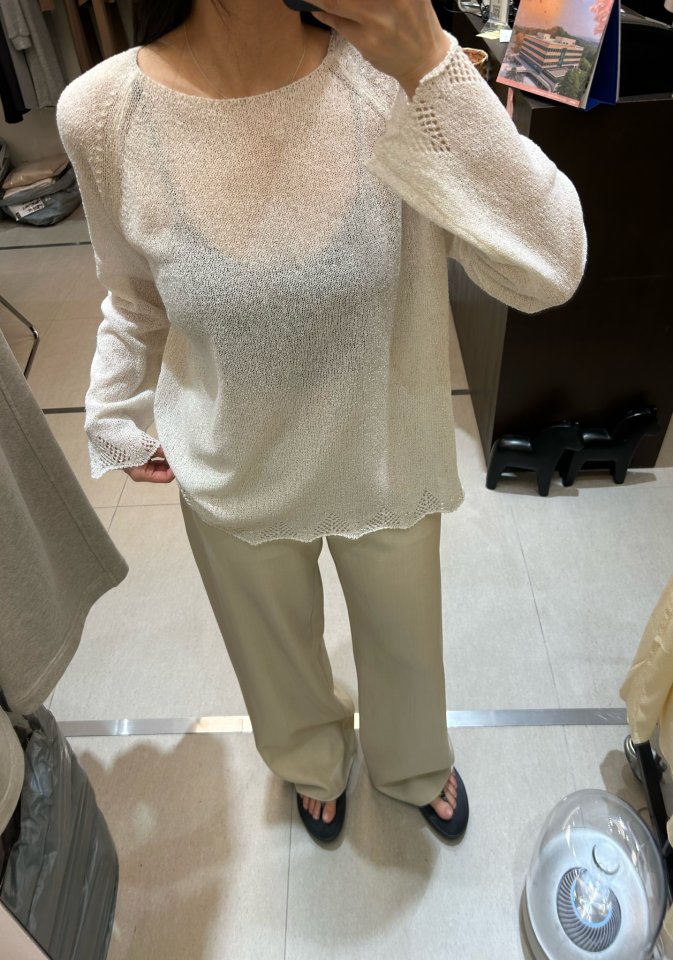 Merry J - Korean Women Fashion - #momslook - Romance Lace Knit - 12