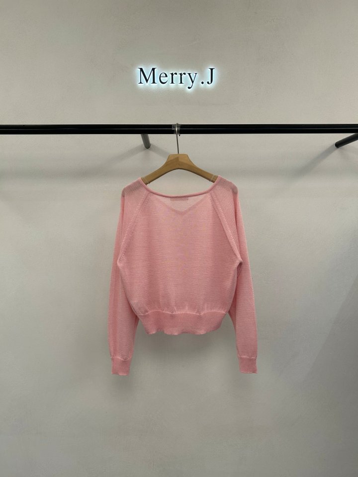 Merry J - Korean Women Fashion - #momslook - Roel V-Neck Knit - 11