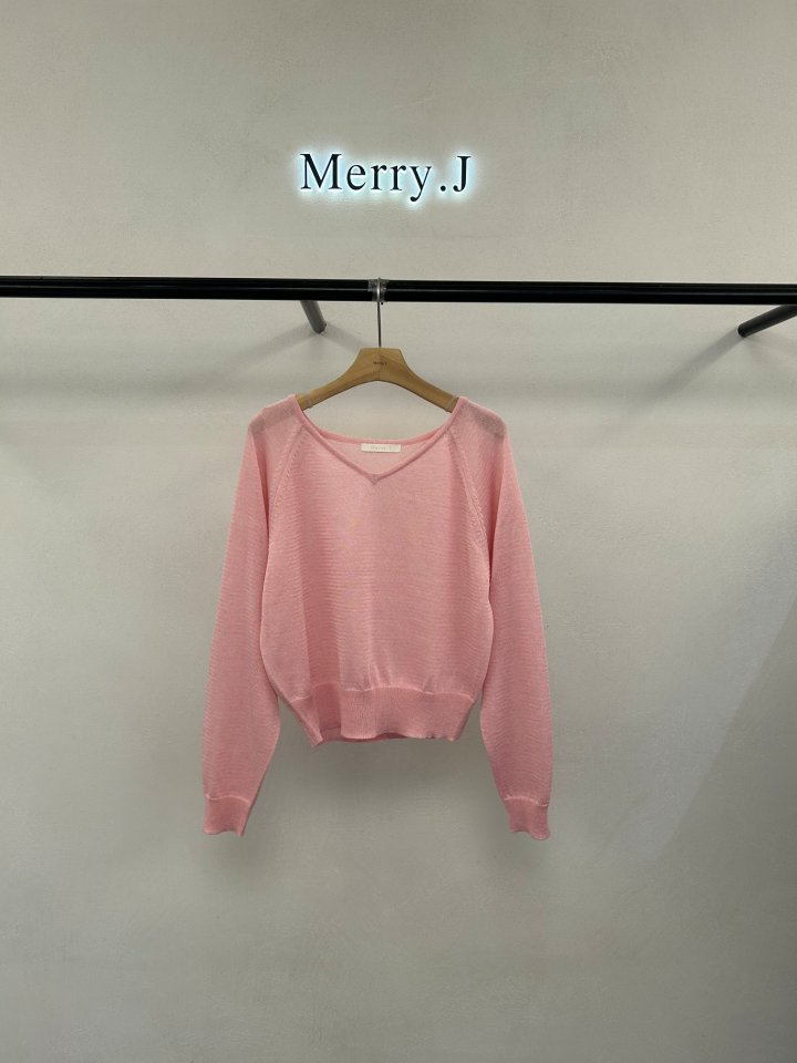 Merry J - Korean Women Fashion - #momslook - Roel V-Neck Knit - 7