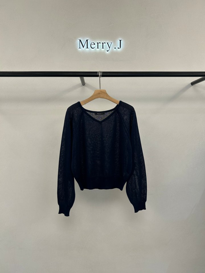 Merry J - Korean Women Fashion - #momslook - Roel V-Neck Knit - 9