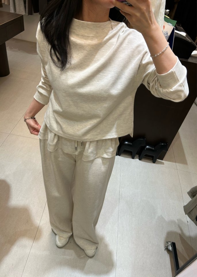 Merry J - Korean Women Fashion - #momslook - Jenny Boat Neck Set - 9