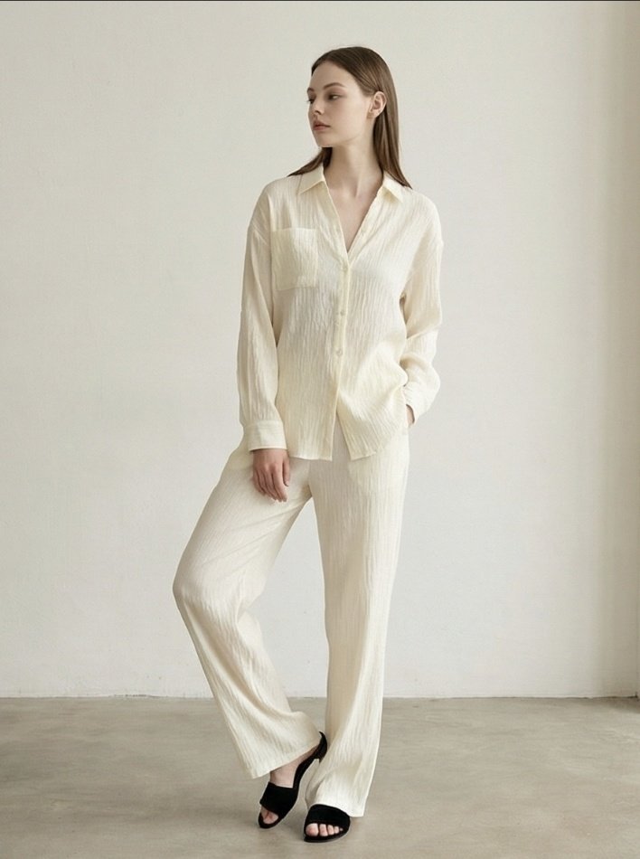 Mellow Pleated Shirt by Merry J for Women - view 3