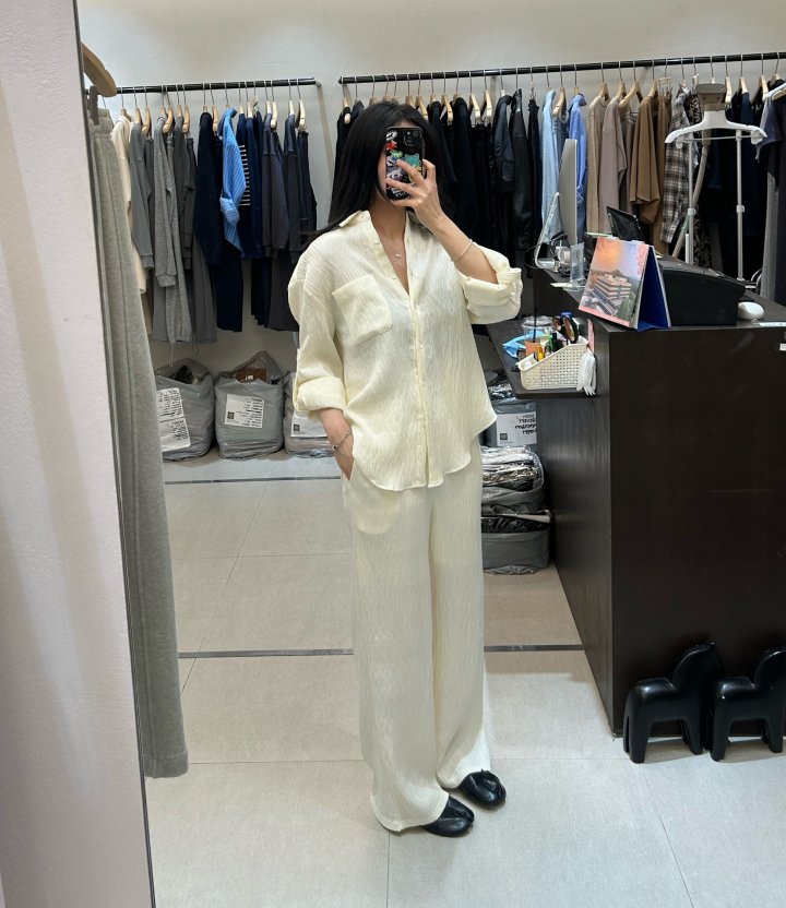Mellow Pleated Shirt by Merry J for Women - view 5