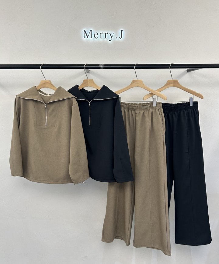 Merry J - Korean Women Fashion - #womensfashion - Beth Zip-Up Set - 4