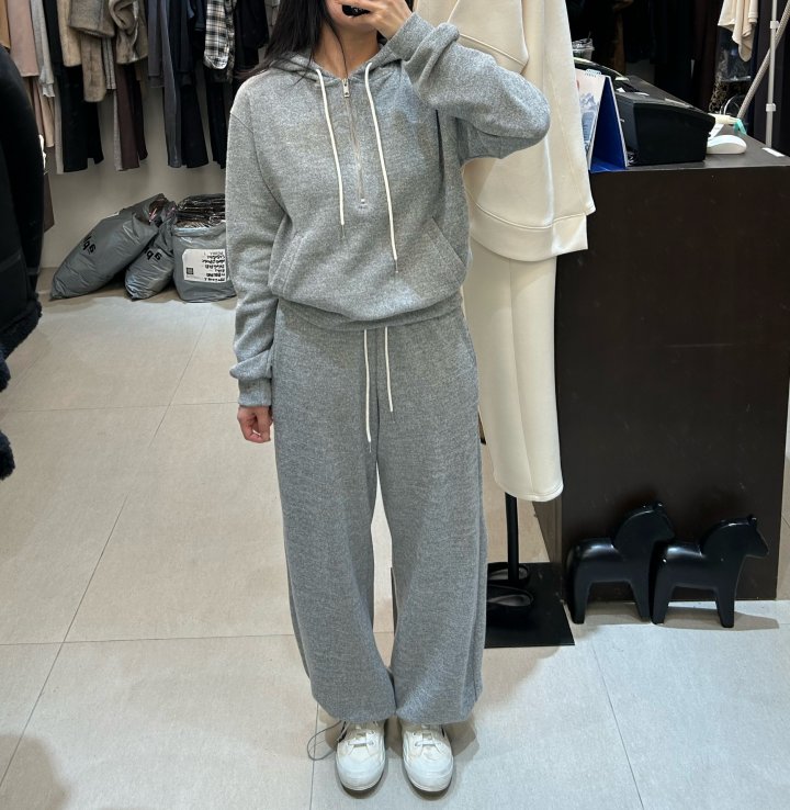 Merry J - Korean Women Fashion - #momslook - Rabbit Hoodie Set - 11