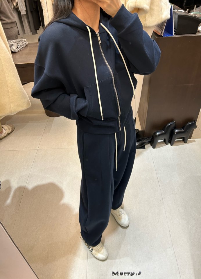 Merry J - Korean Women Fashion - #momslook - Rude Hoodie Set - 12