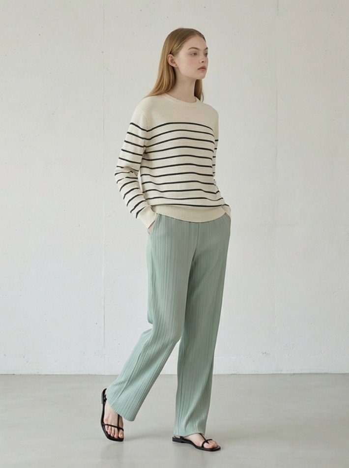 Merry J - Korean Women Fashion - #momslook - Stretch Pleated Pants