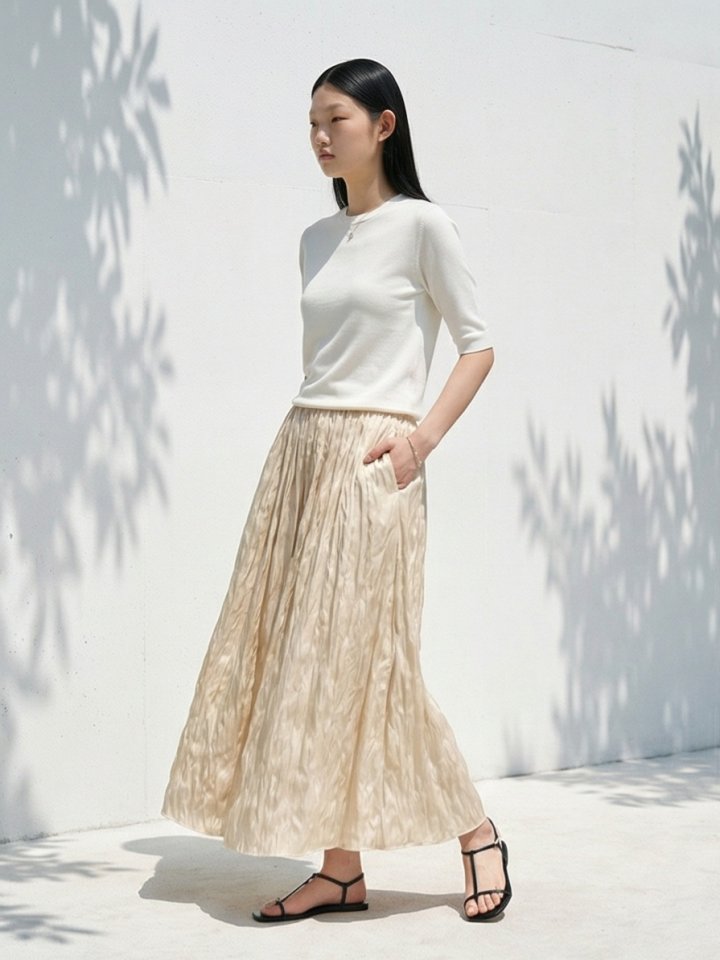 Merry J - Korean Women Fashion - #momslook - Aria Pleated Skirt
