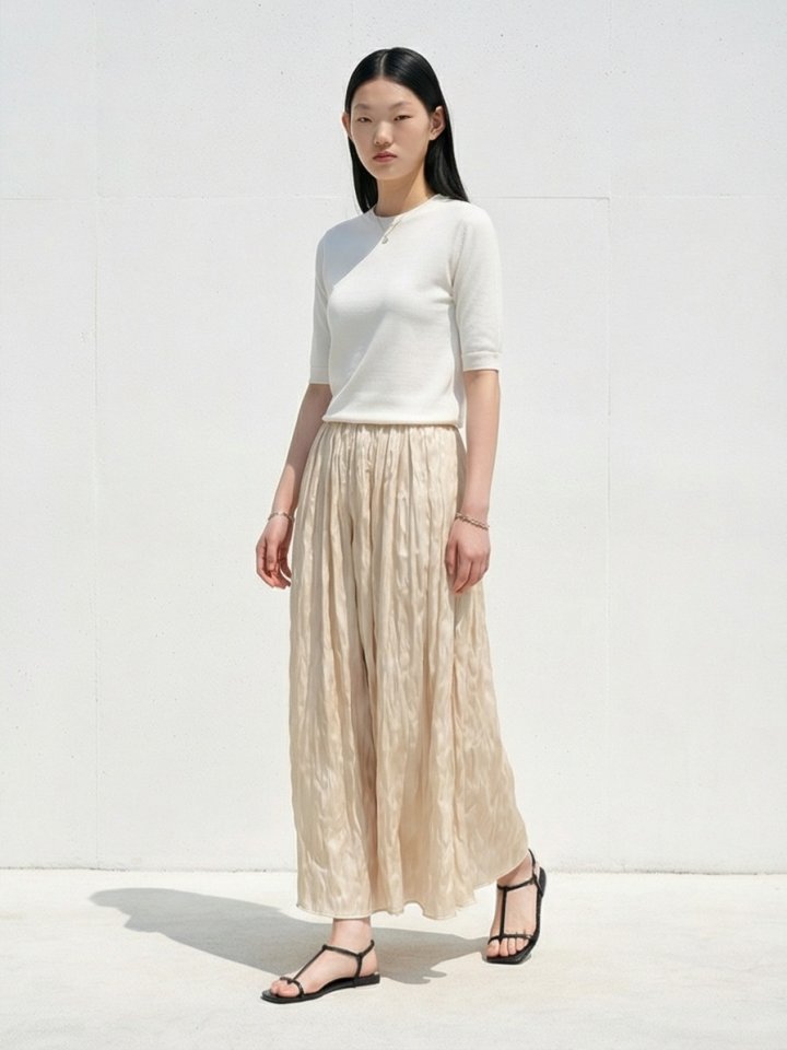 Merry J - Korean Women Fashion - #momslook - Aria Pleated Skirt - 3