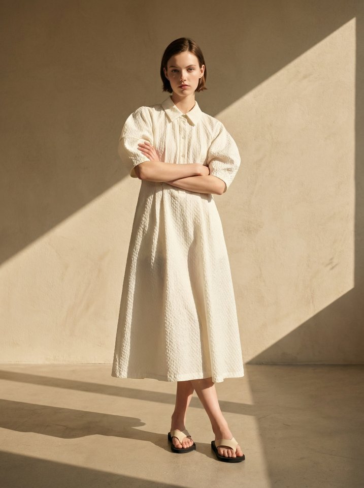 Merry J - Korean Women Fashion - #womensfashion - Jacquard Volume One-piece - 4