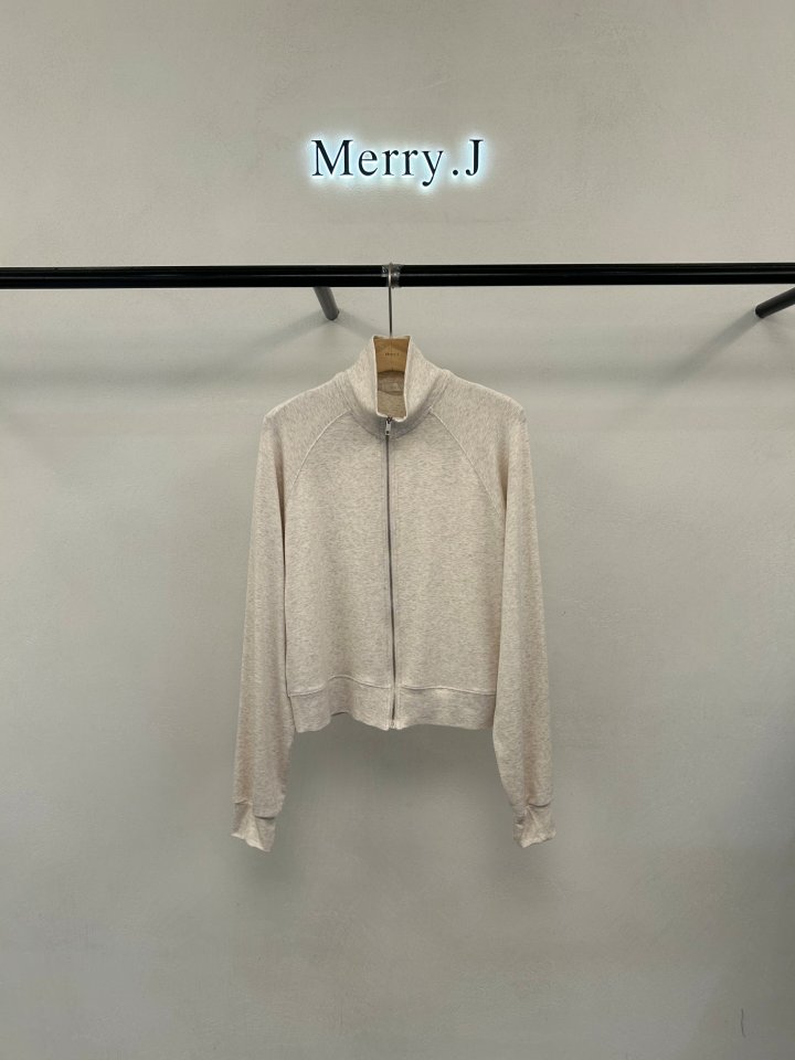 Merry J - Korean Women Fashion - #restrostyle - James Half-Neck Zip-Up Set - 8