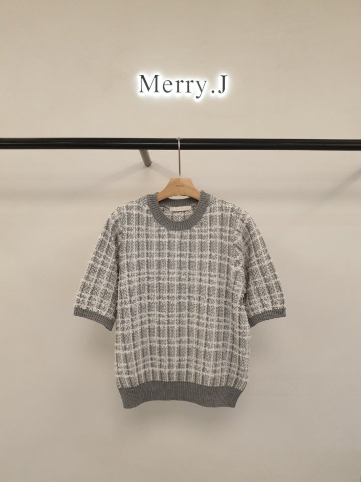 Merry J - Korean Women Fashion - #thelittlethings - Tweed Round Knit - 7