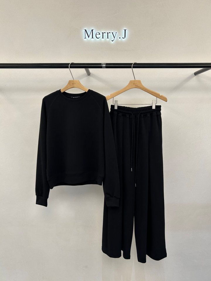 Merry J - Korean Women Fashion - #vintageinspired - Milk Sweatshirt Set - 12