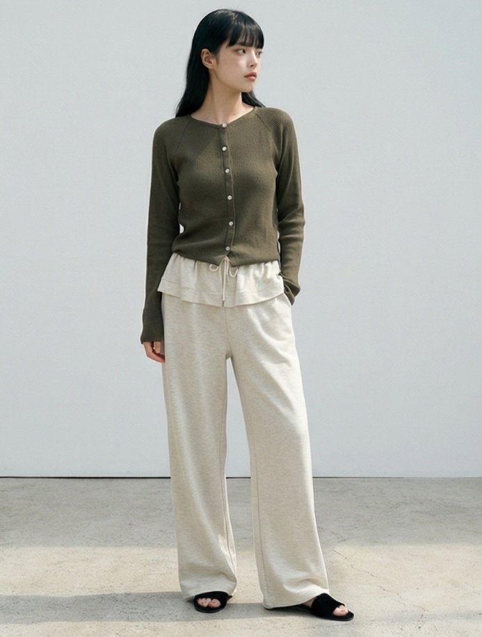 Merry J - Korean Women Fashion - #momslook - Soft Button Knit - 4