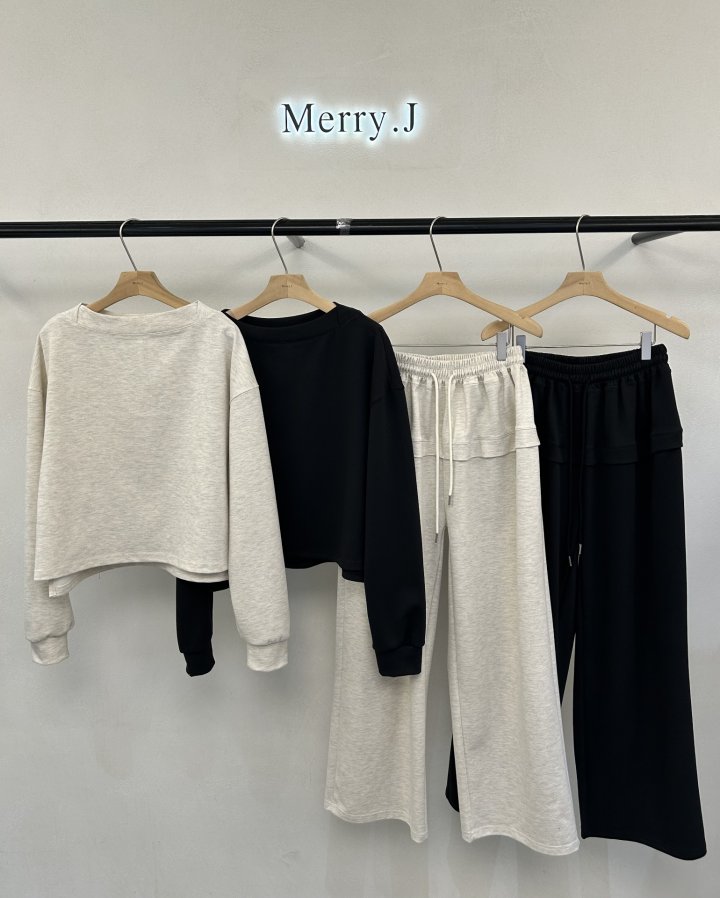 Merry J - Korean Women Fashion - #womensfashion - Jenny Boat Neck Set - 12