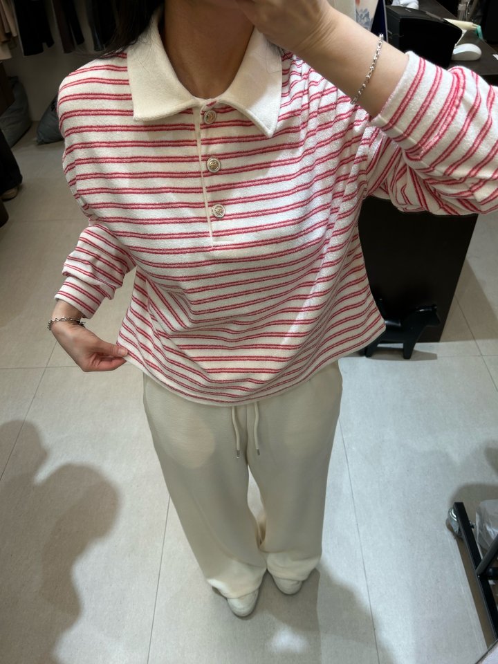 Merry J - Korean Women Fashion - #womensfashion - Cruise Collar Tee - 5