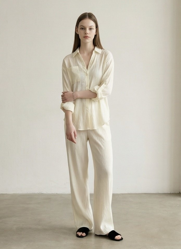Mellow Pleated Shirt by Merry J for Women - view 2